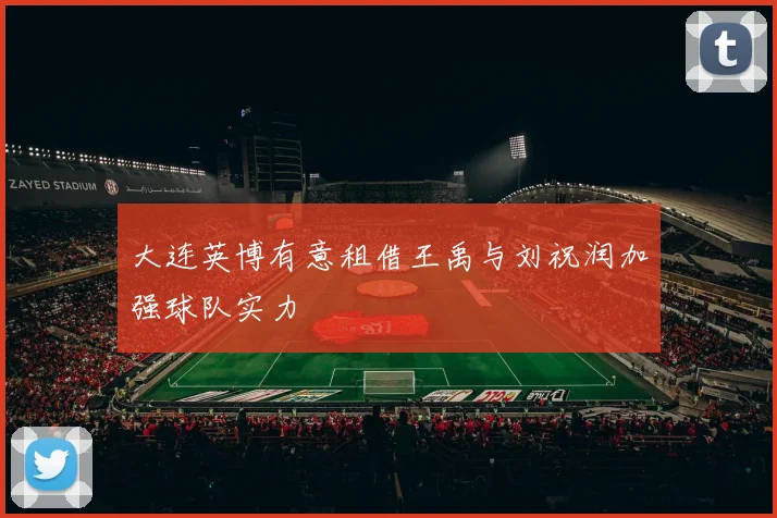 大连英博有意租借王禹与刘祝润加强球队实力
